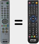 Replacement remote control for RM-889 (147617611)