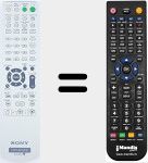 Replacement remote control for RM-SDF1 (148028611)