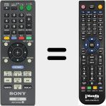 Replacement remote control for RMT-B110A (148940211)