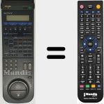 Replacement remote control for RMT-V118 (146572451)