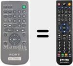 Replacement remote control for RMT-D 182 A (988509964)