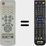 Replacement remote control for AA59-00312J