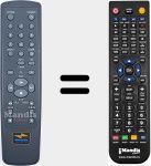 Replacement remote control for AUX001