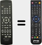 Replacement remote control for AXD7529