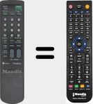 Replacement remote control for MV-RM827T