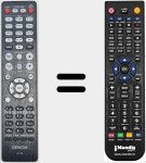 Replacement remote control for RC1249 (30701028810AD)