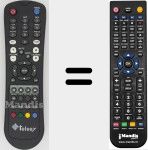 Replacement remote control for REMCON1485