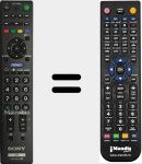 Replacement remote control for RM-GA021