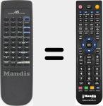 Replacement remote control for RM-SED3SU