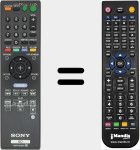 Replacement remote control for RMT-B105A