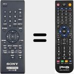 Replacement remote control for RMT-D195 (148788411)