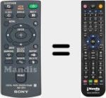 Replacement remote control for RMT-DPF4