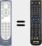 Replacement remote control for RRMCGA048WJSA