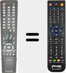 Replacement remote control for GA535WJSA (RRMCGA535WJSA)