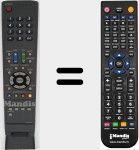 Replacement remote control for GA549WJSA (RRMCGA549WJSA)