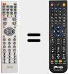 Replacement remote control for REMCON043