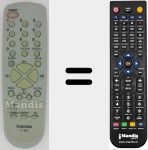 Replacement remote control for CT-859