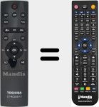 Replacement remote control for CT-RC2US-17