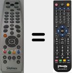 Replacement remote control for URC39860