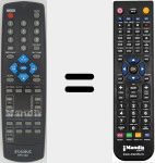 Replacement remote control for SR1443