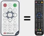 Replacement remote control for BRAUN002