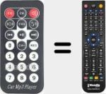 Replacement remote control for CarMP3Player (FMT300BT-R)