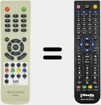 Replacement remote control for DTN-00510