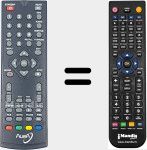 Replacement remote control for DVBT50-Aquarius