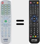 Replacement remote control for DVX601