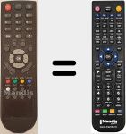 Replacement remote control for E-RCU-916
