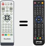 Replacement remote control for Kooltek002