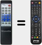 Replacement remote control for MediaPlayer001