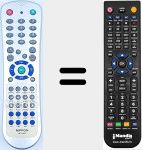 Replacement remote control for NP-10023