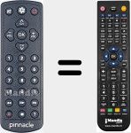 Replacement remote control for PINNA003