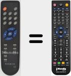 Replacement remote control for REMCON1451