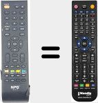 Replacement remote control for RC-01B