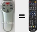 Replacement remote control for REMCON1559