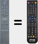 Replacement remote control for REMCON1775