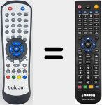 Replacement remote control for REMCON2101