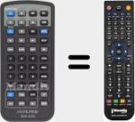 Replacement remote control for RUE-4155