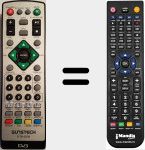 Replacement remote control for DTB3500-2