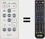 Replacement remote control for i166