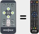 Replacement remote control for RM-NSDPF09A