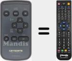 Replacement remote control for Carrozzeria (CXA5862)