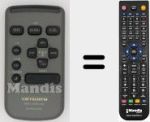 Replacement remote control for Carrozzeria (CXA6606)