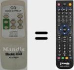 Replacement remote control for KF-AV2000 (KX-226CD)