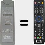 Replacement remote control for LASER1750