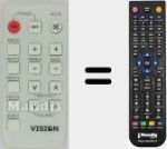 Replacement remote control for REMCON1501