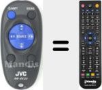 Replacement remote control for RM-RK50 (RM-RK50C1)