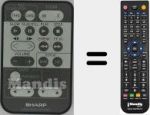 Replacement remote control for GA149WJ (RRMCGA149WJSA)